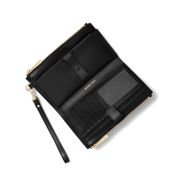 Michael Kors Studded butterfly leather double zip wallet wristlet - Picture 2 of 3